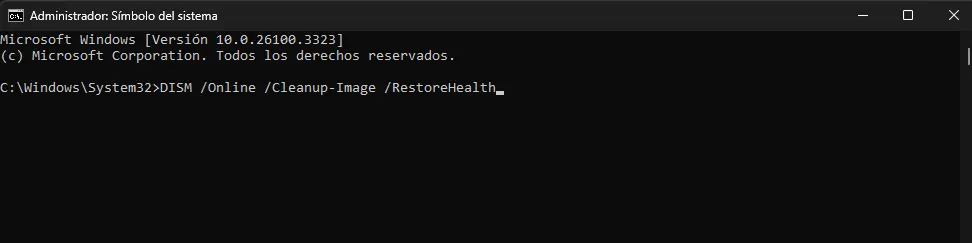 Reparar windows desde cmd con DISM