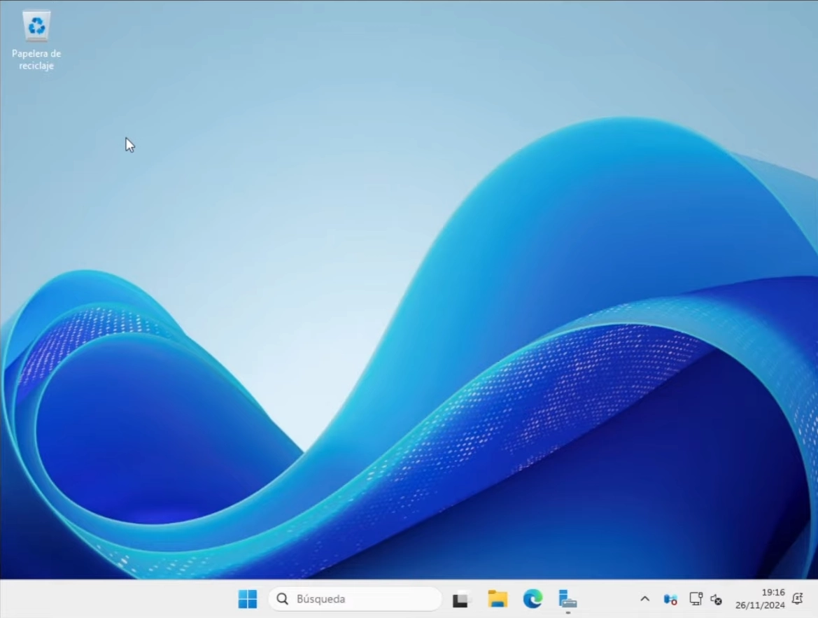 Windows Server 2025 interfaz