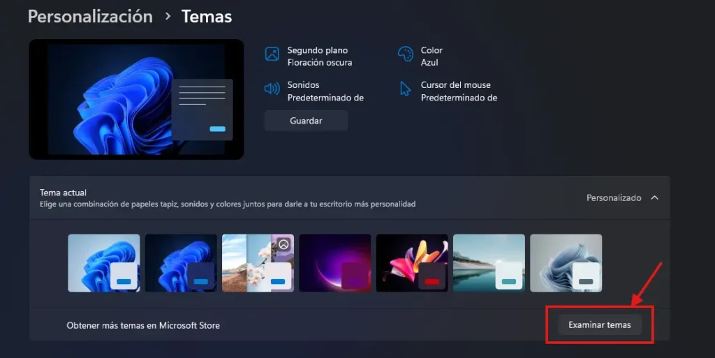 Obtener temas de Windows 11 por la Microsoft Store