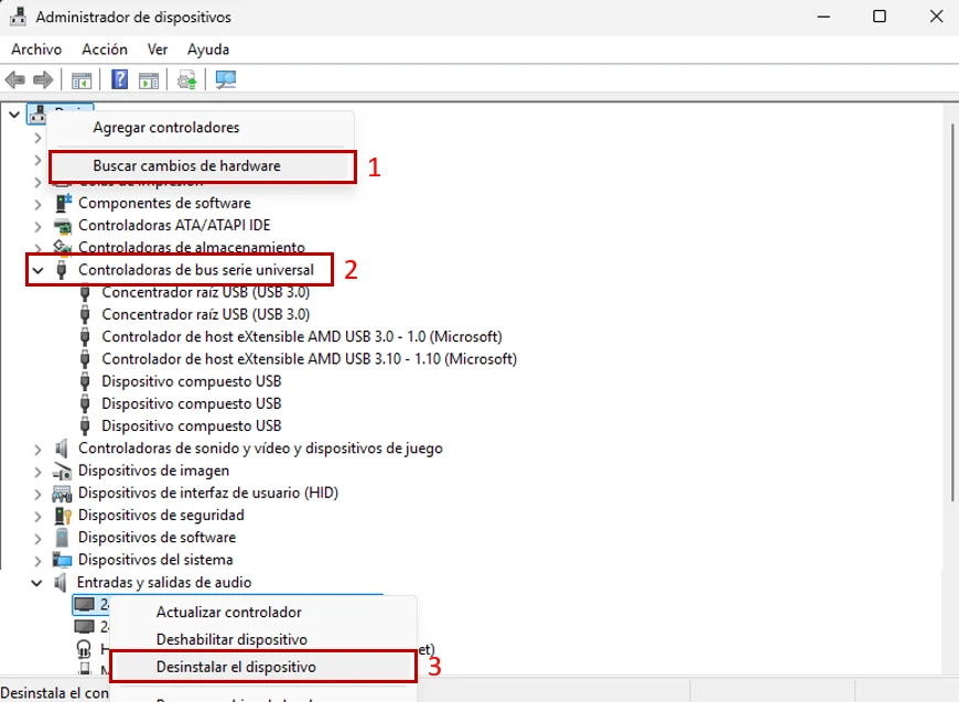 Windows no reconoce mi USB por los controladores 
