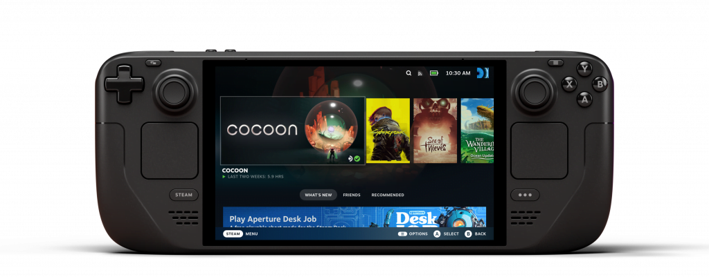 Imagen de la consola portatil Steam Deck OLED
