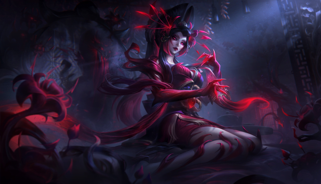 skins parche 14.8 Zyra Luna de Sangre