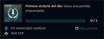 Misión diaria de XP para subir de nivel rápido