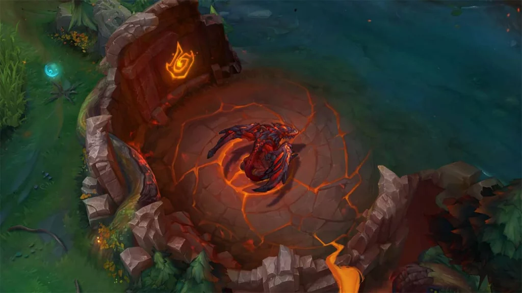 Dragon infernal en la Grieta del Invocador lol