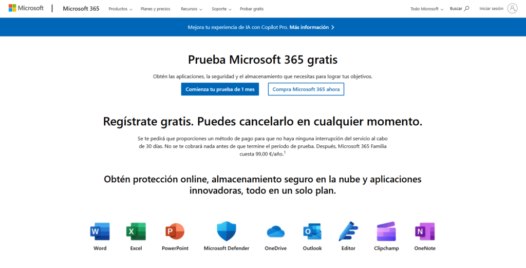 Microsoft 365 gratis