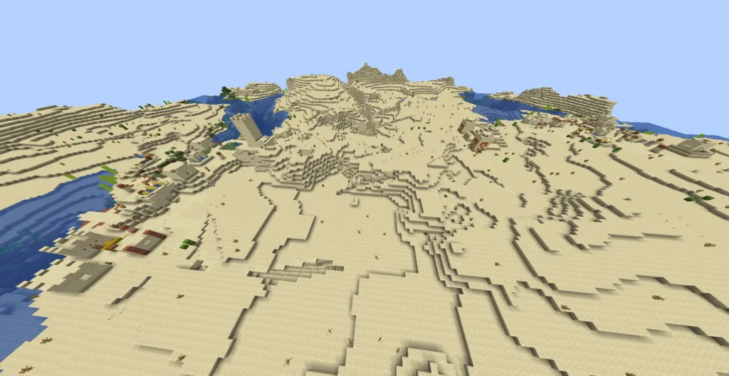 Semilla de aldea en Minecraft del desierto