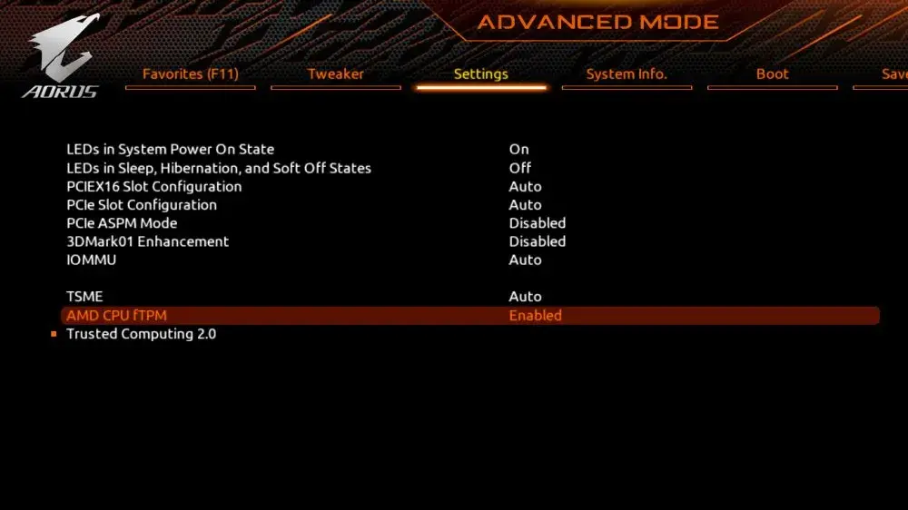 ómo activar TPM 2.0 en la BIOS con procesador AMD