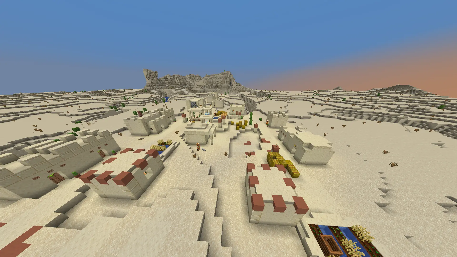 Aldea minecraft desierto