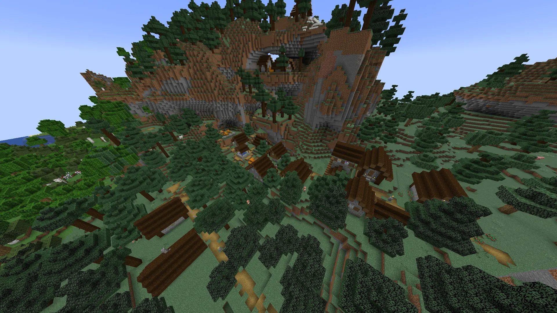 Aldea minecraft taiga